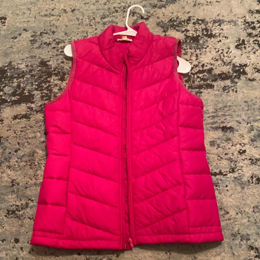 Hot pink fall vest
